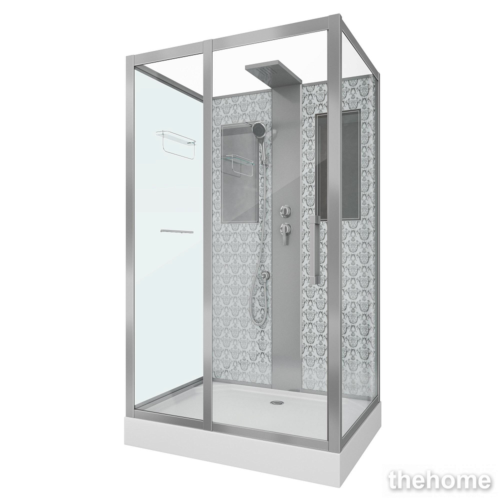 Душевая кабина Niagara Luxe NG-7711WBK 90х120х210 стекло прозрачное - TheHome