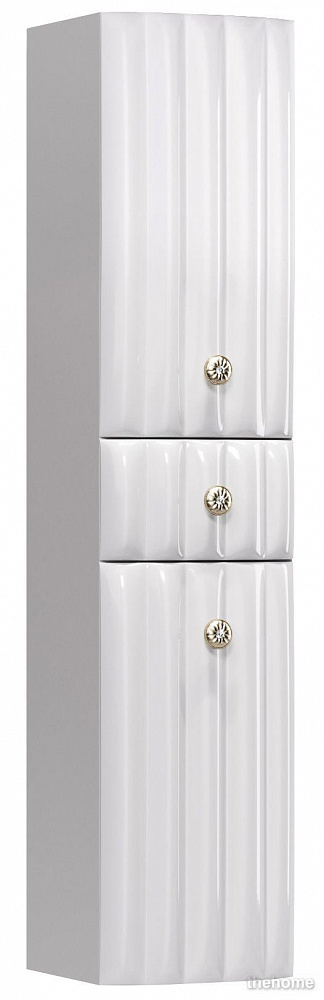 Шкаф-пенал 1Marka Pearl 30П White L - TheHome