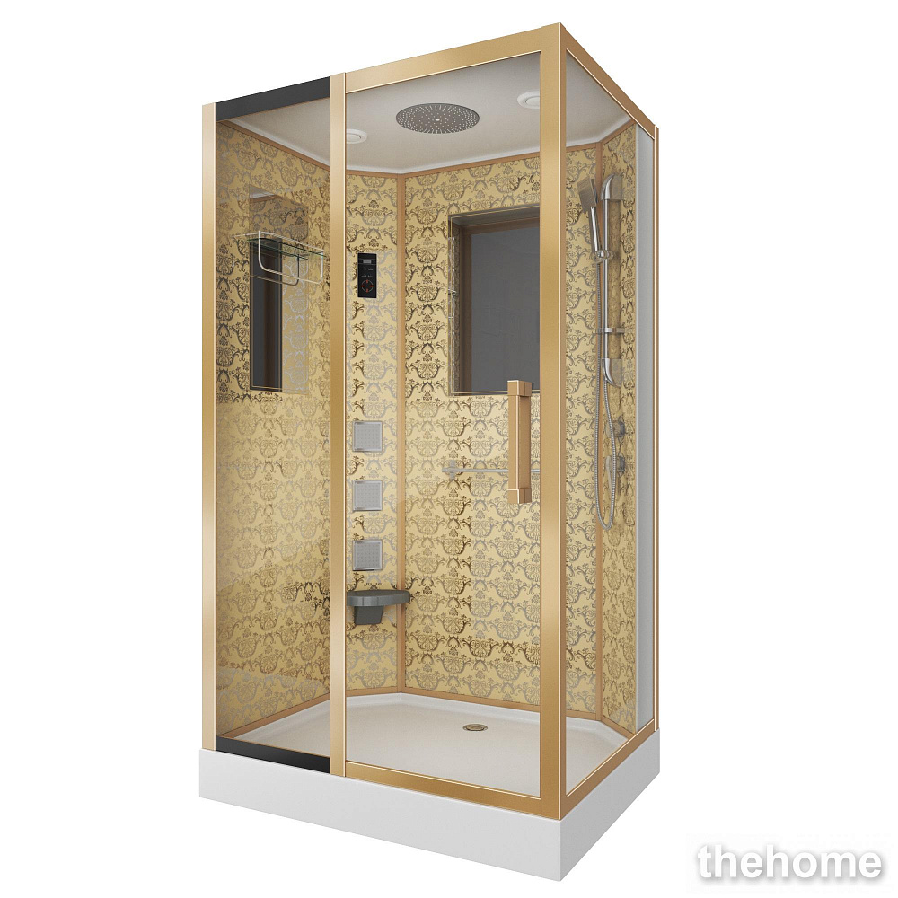 Душевая кабина Niagara Luxe NG-7711GL 120x90x220 левая с гидромассажем стекло прозрачное - TheHome