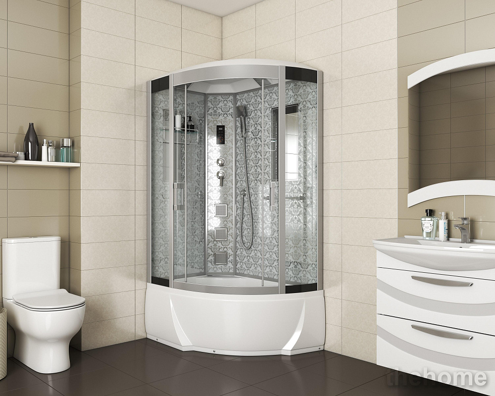 Душевая кабина Niagara NG-7712WL 120x80 см левая с гидромассажем стенки белые - 2