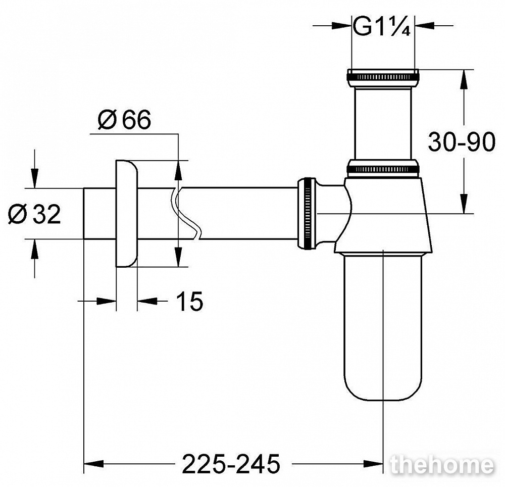 Сифон для раковины Grohe 28920000 - 2