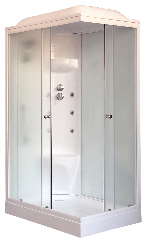 Душевая кабина Royal Bath 8120HP7-WC белое/матовое левая - TheHome