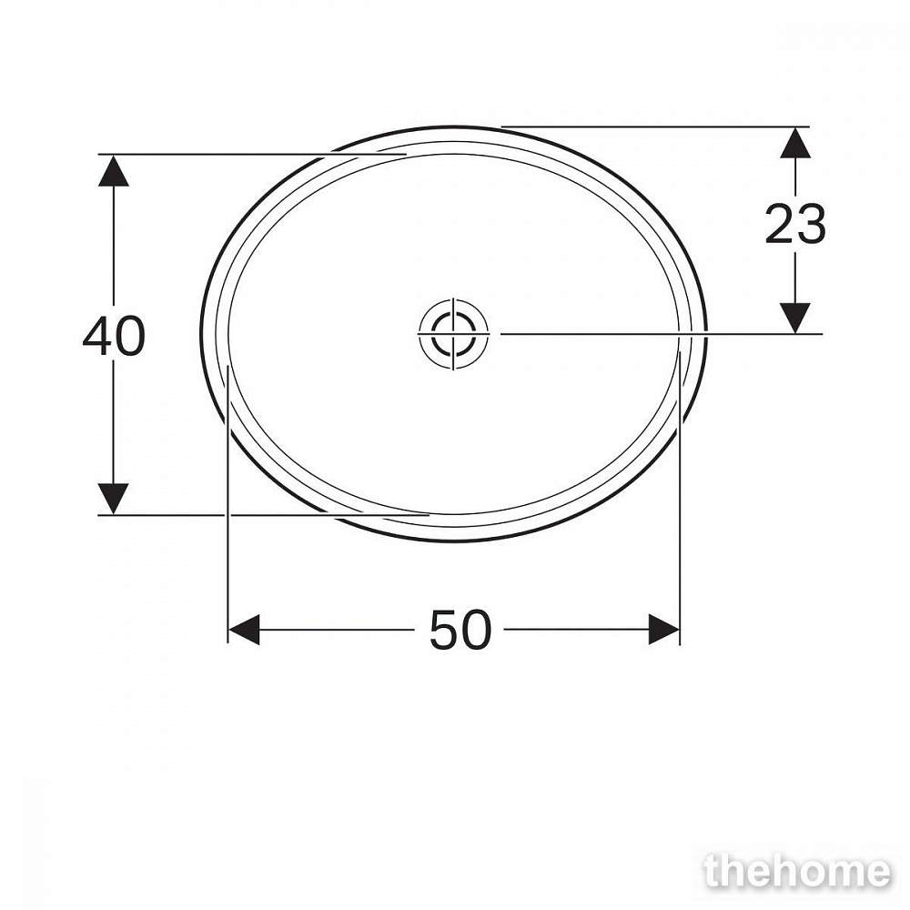 Раковина Geberit Variform 56см 500.754.01.2 белая - 6