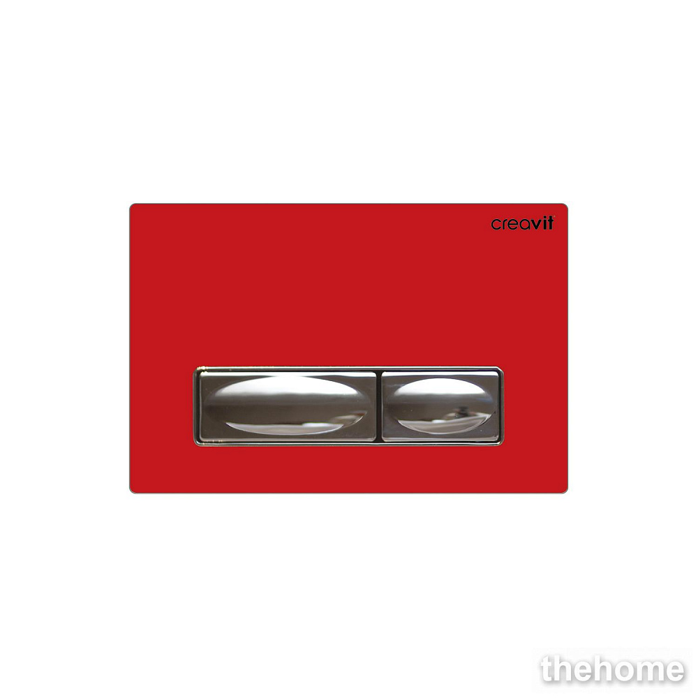 Клавиша смыва для инсталляции Creavit GP4003.00 красная стекло - TheHome