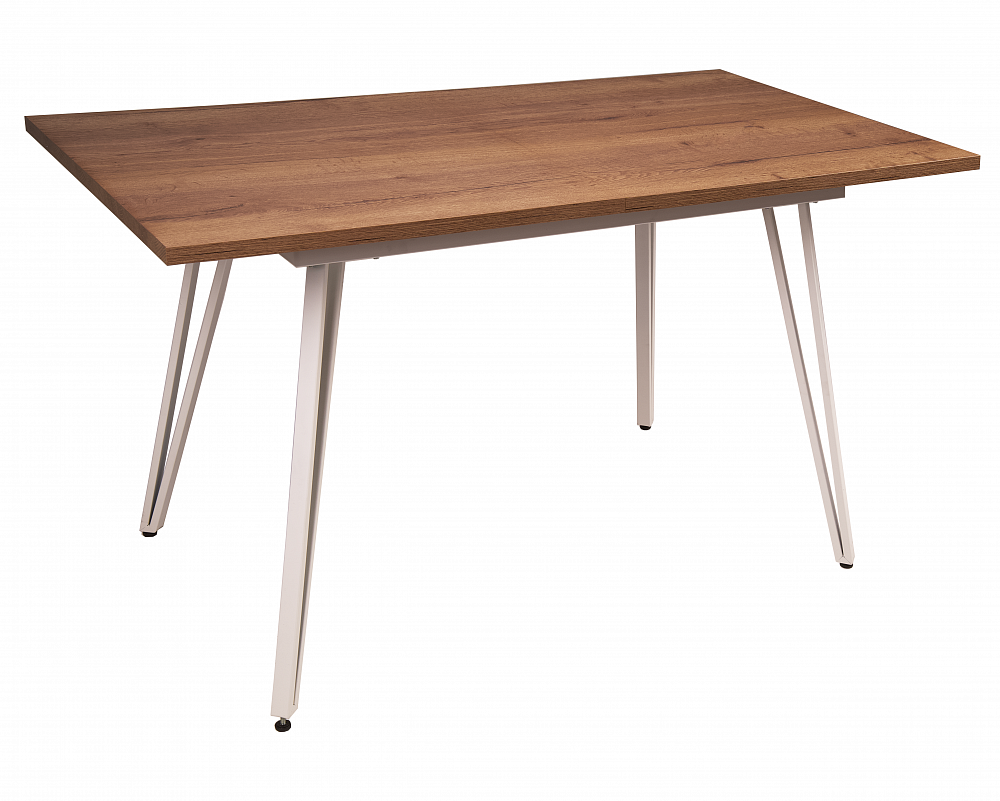 Стол обеденный R-Home Диего раздвиж. 120-160*80 Галифакс Табак БЕЛЫЙ - TheHome