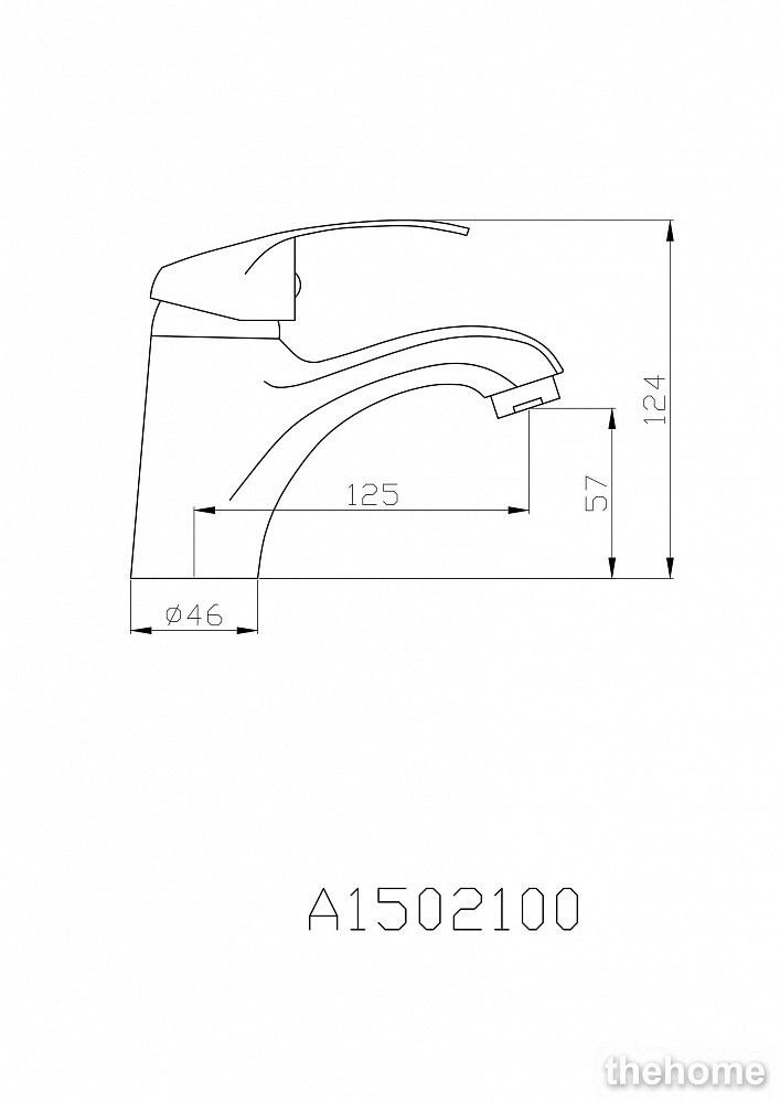 Смеситель Agger Glad A1502100 для раковины - 2