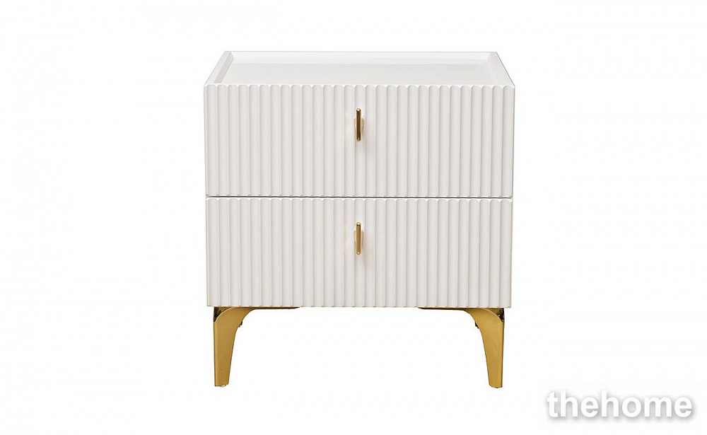 GD-00003 Тумбочка прикроватная Doria белая 55*45*55см Garda Decor - TheHome