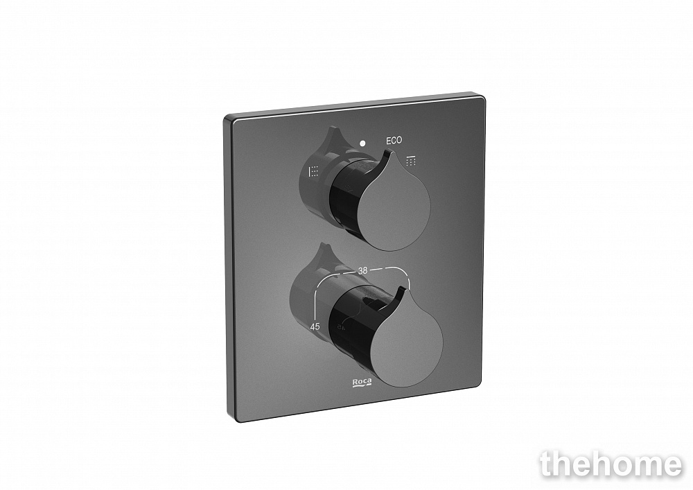 Смеситель Roca Insignia 5A0C3ACN0 для ванны с душем, черный - TheHome