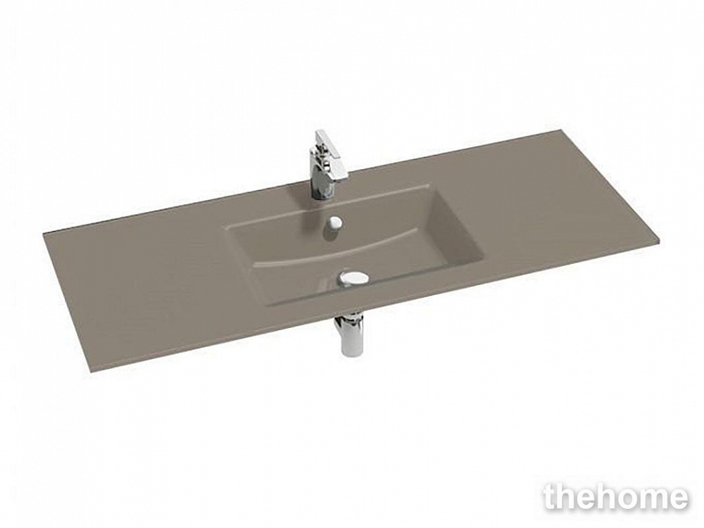 Раковина-столешница Jacob Delafon VOX EB2101-DD4 120х46 см стеклянная коричневая глянцевая - TheHome