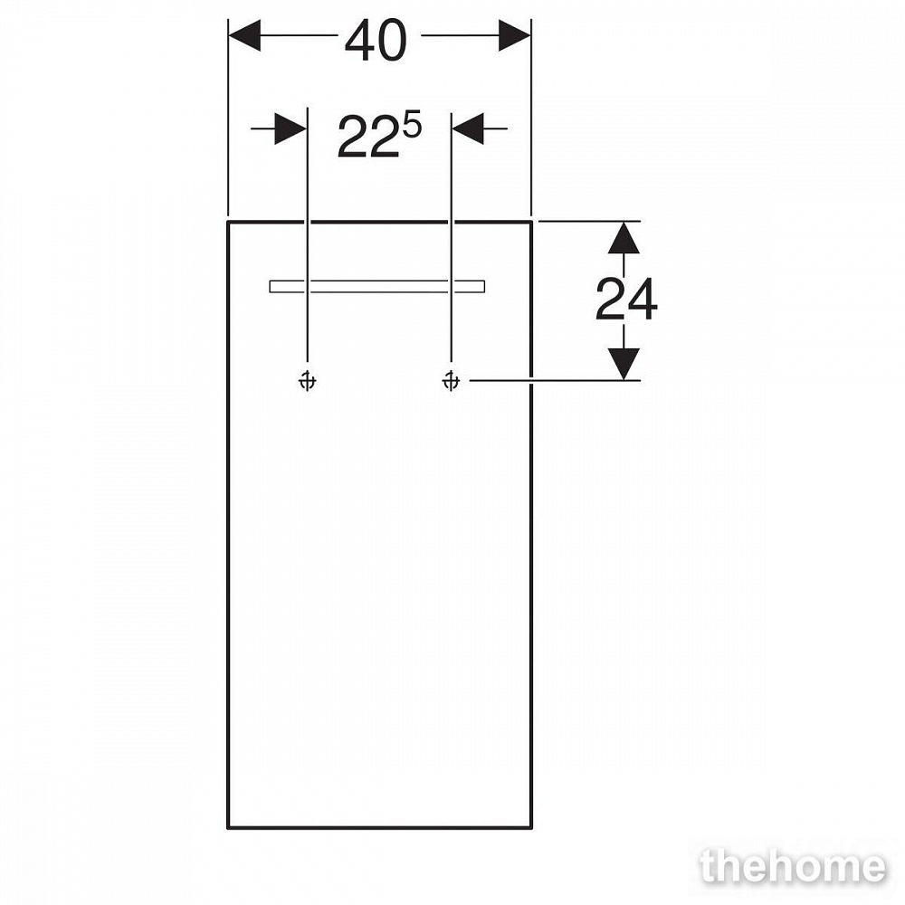 Зеркало Geberit Renova Compact 40х80см Y862340000 с подсветкой - 3