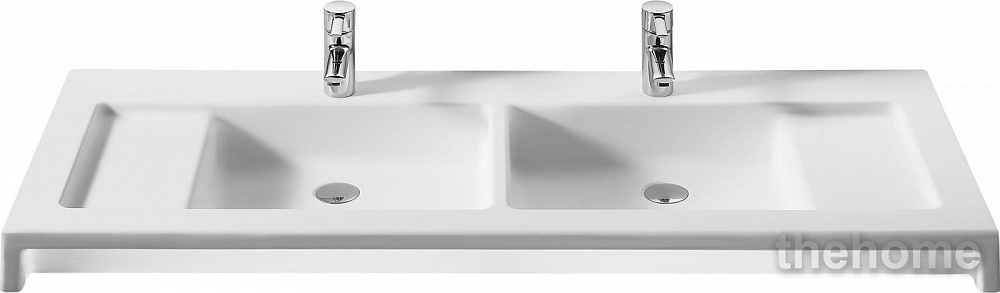 Раковина Roca Stratum 130 327630000 дваяная 130x50 см - TheHome