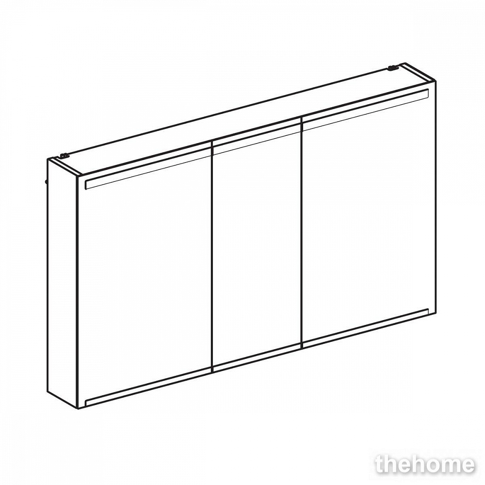 Зеркальный шкаф Geberit Option 120см 500.207.00.1 с подсветкой - 2
