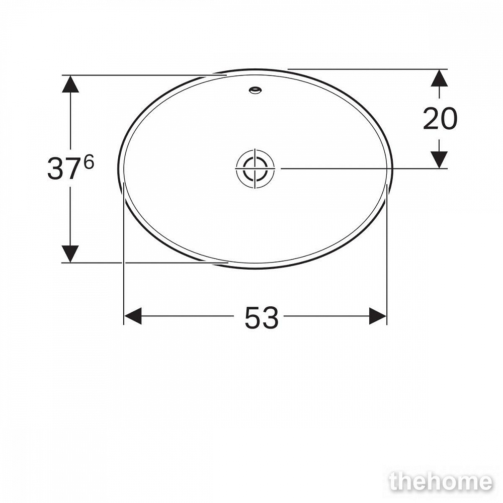 Раковина Geberit Variform 55см 500.716.01.2 белая - 6