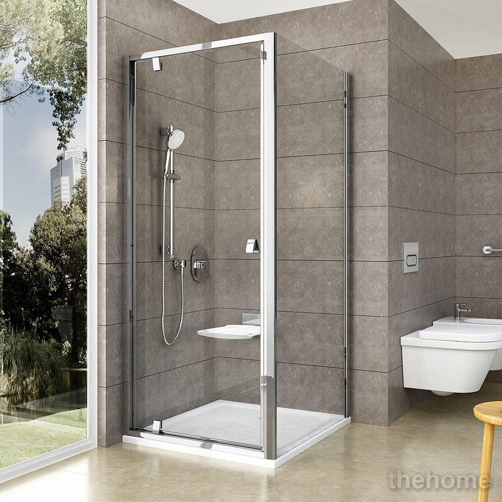 Душевая дверь Ravak PIVOT PDOP1-90 блестящая+ прозрачное стекло - TheHome