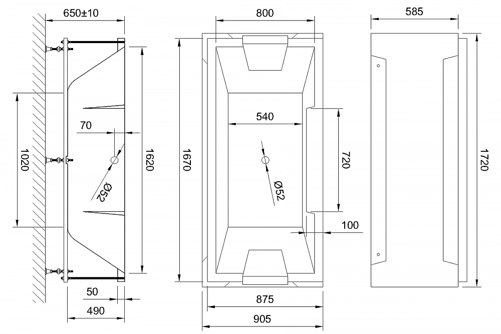 Акриловая ванна Royal Bath Triumph RB665101 170х87х65 с каркасом - 6