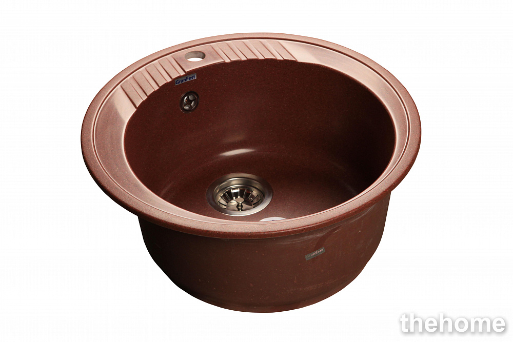 Кухонная мойка GranFest Rondo GF-R520 433239 красная - TheHome