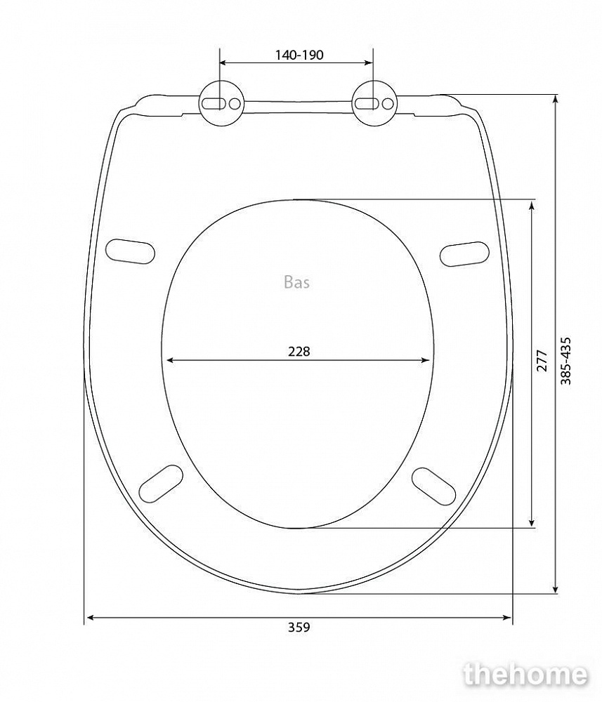 Сиденье с крышкой Bocchi Scala белая с микролифтом A0322-001/1 - 4