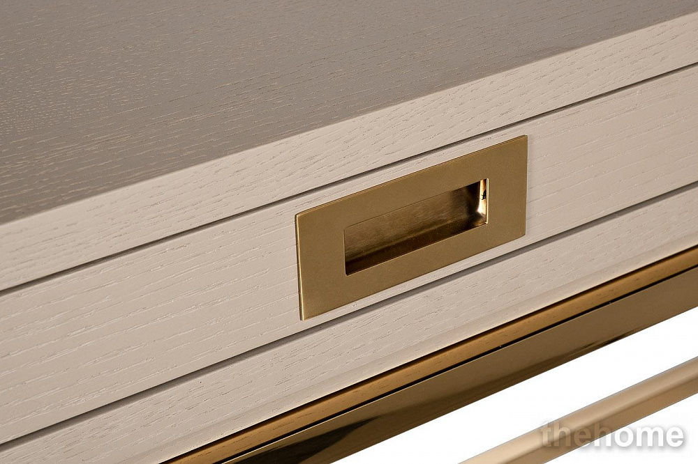 46AS-D4084-TP Стол письменный светлый шпон/золото 130*50*78см Garda Decor - 4