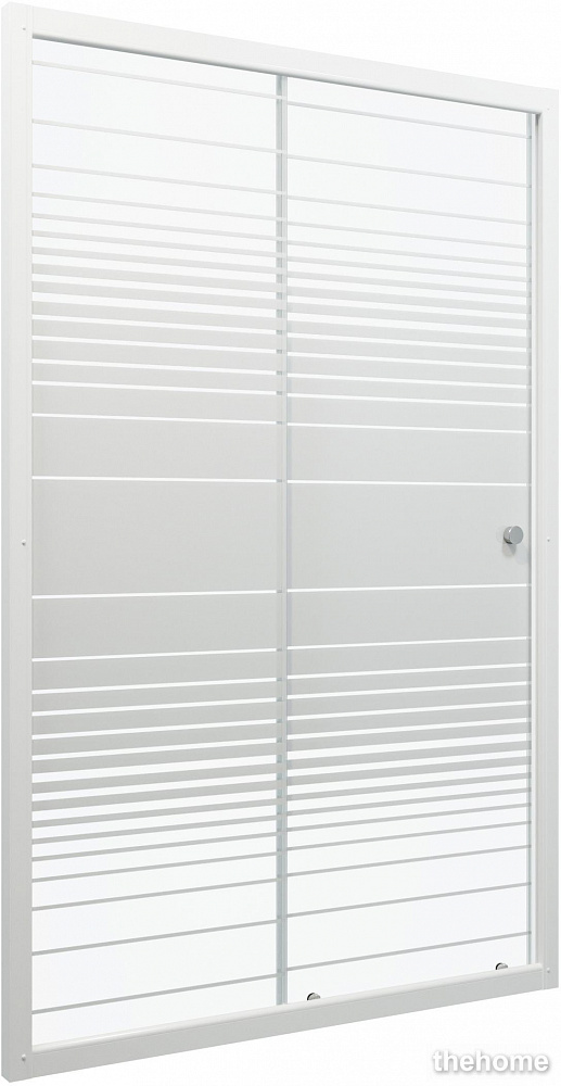Душевая дверь Triton Слайд 120x185, белый - TheHome