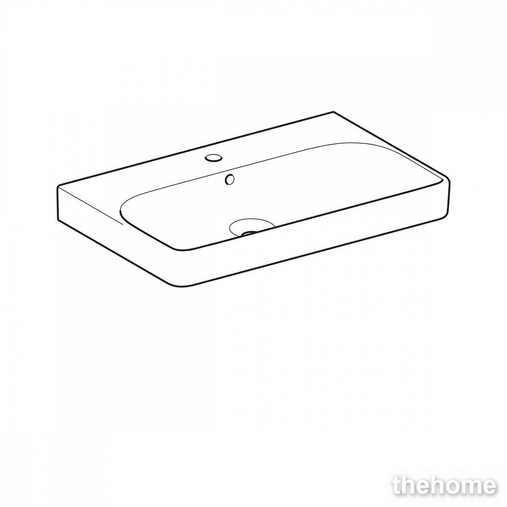 Раковина Geberit Smyle Square 75см 500.249.01.1 белая - 4