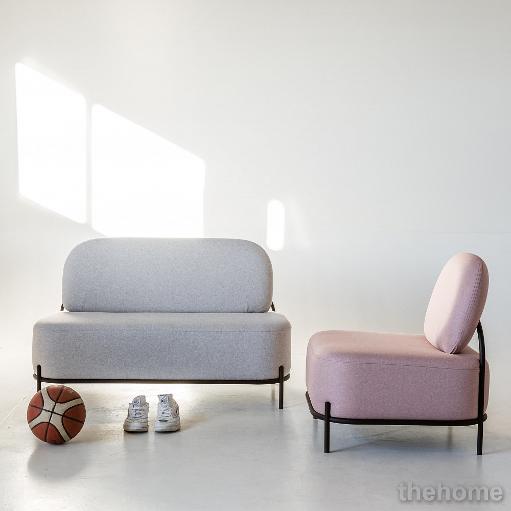 Диван R-Home Gawaii 2-х мест Тем серый - 6