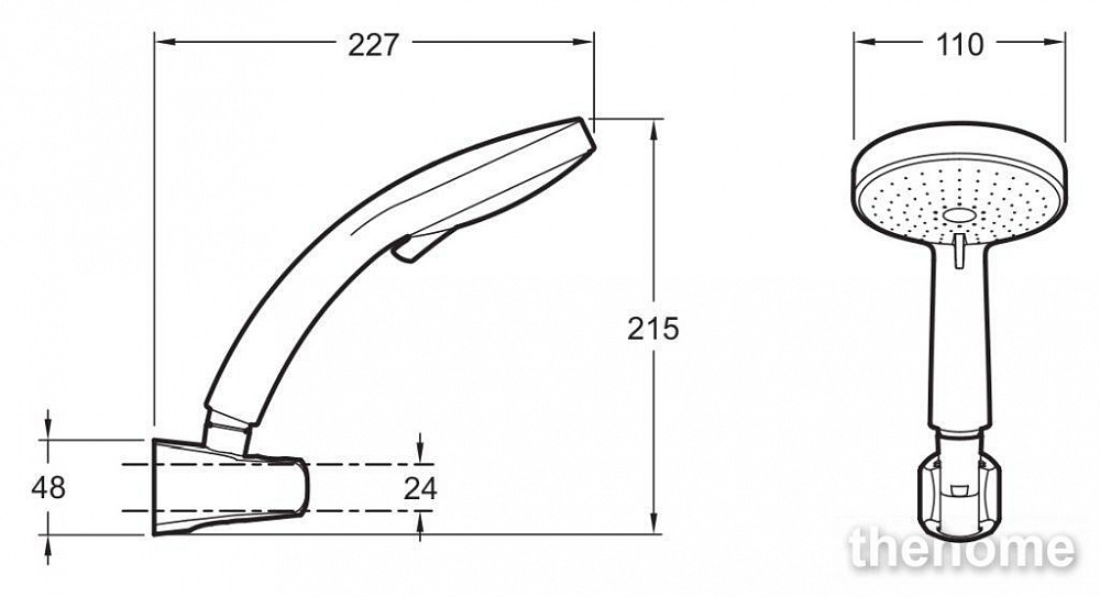 Душевой гарнитур Jacob Delafon Citrus E12917-CP - 6