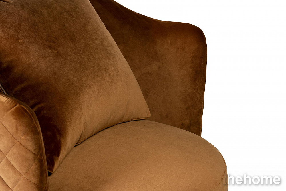 Кресло Verona Basic вращающееся, велюр золотой Pad14 70*77*80см Garda Decor - 3
