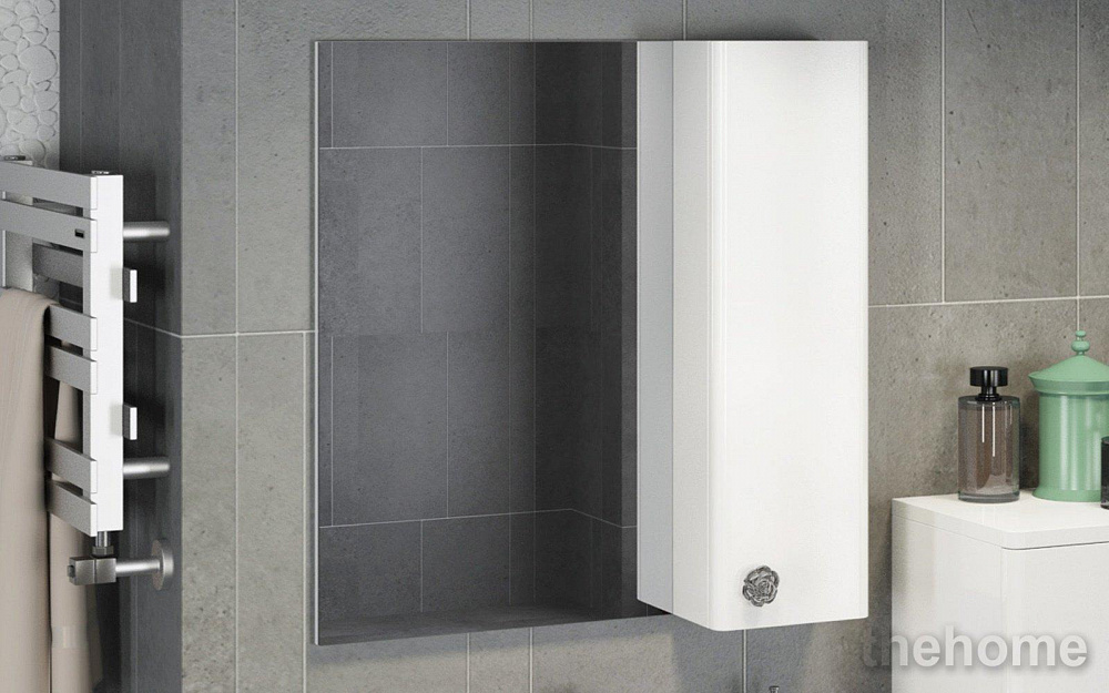 Зеркало Comfortу Флоренция-70 белый глянец - TheHome