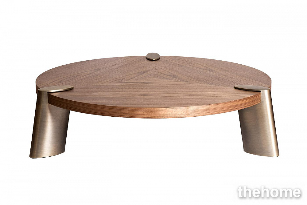58DB-CT17191LT Стол журнальный св.орех d138*33см,столешница d120 Garda Decor - TheHome