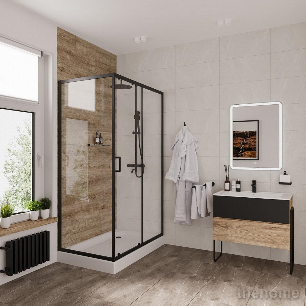 Душевой уголок Niagara Nova 68120812BLACK 120x80 см - 2