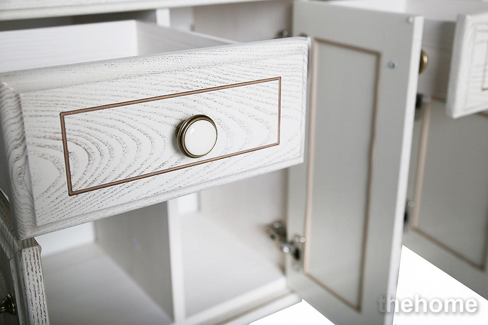 Тумба под раковину ASB-Woodline Верона 85 10238 бежевая - 4