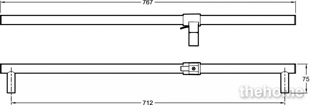 Душевая штанга Jacob Delafon Eo E8524-BN, никель - 3