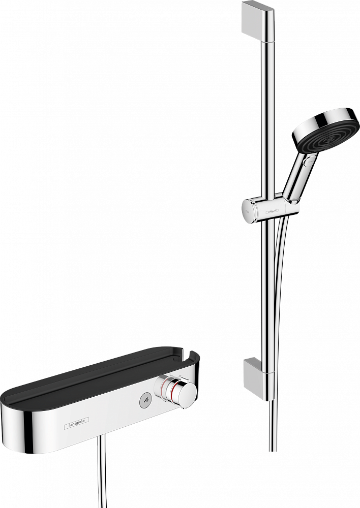 Душевой гарнитур Hansgrohe Pulsify Select S 105 3jet 24260000, хром - TheHome
