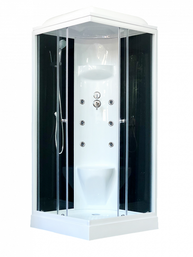 Душевая кабина Royal Bath 80HP7-BT черное/прозрачное - TheHome