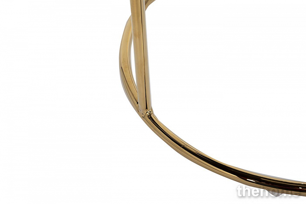 GY-BEN8178GOLD-BL Банкетка велюр черный/золото d38*45см Garda Decor - 3