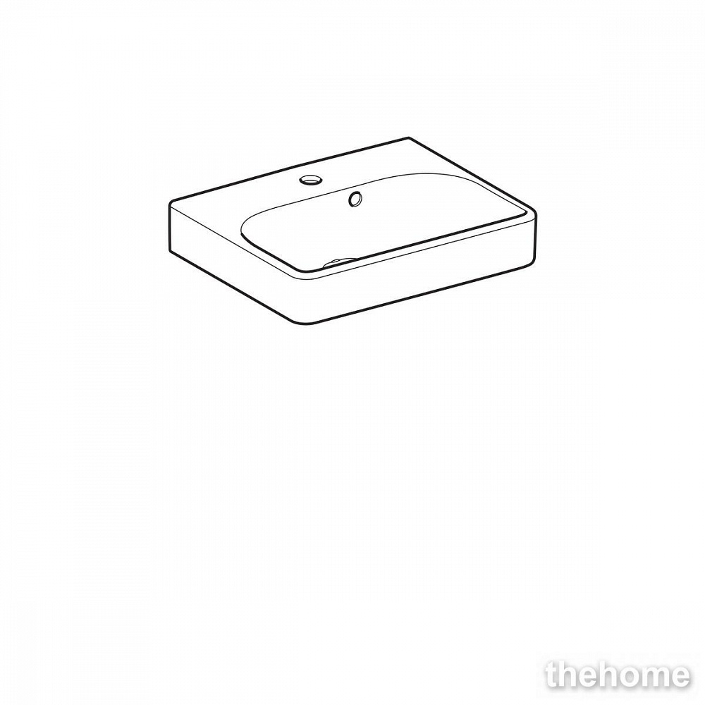 Раковина Geberit Smyle Square 45см 500.222.01.1 белая - 4