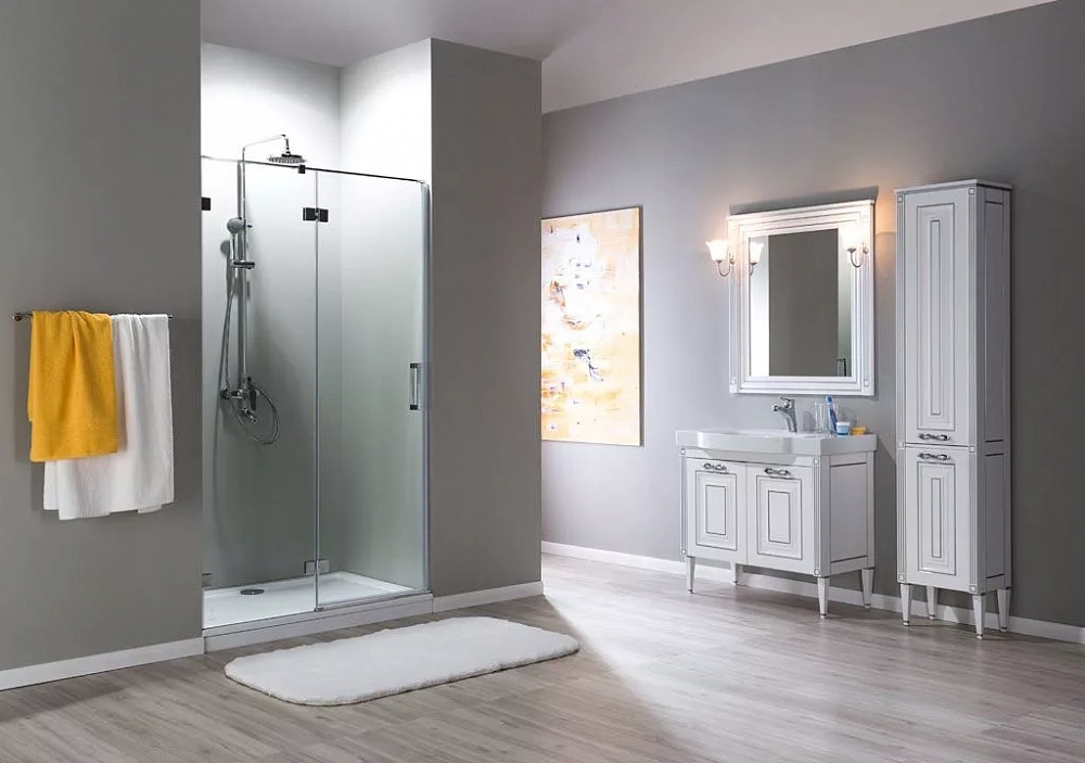Шкаф-пенал Aquanet Паола 40 R белый серебро - 4