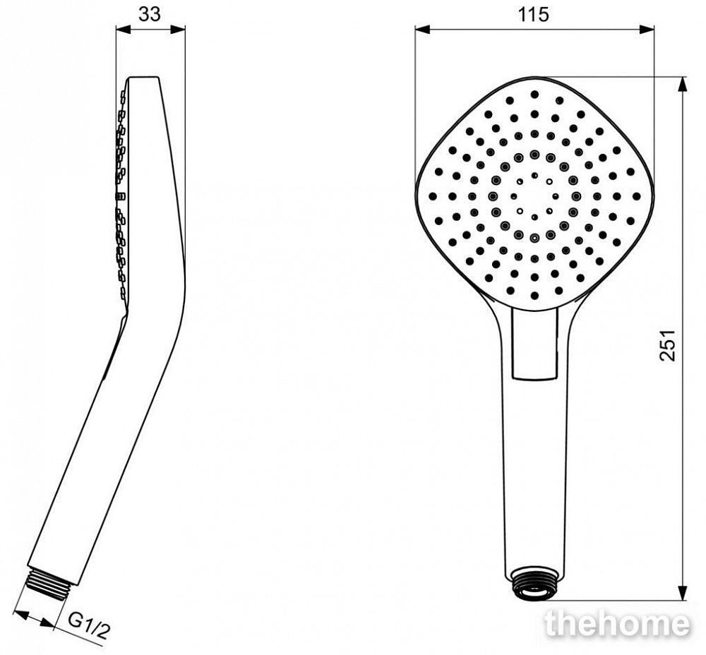 Душевая лейка Ideal Standard IdealRain Evo Diamond L3 B2232AA - 4