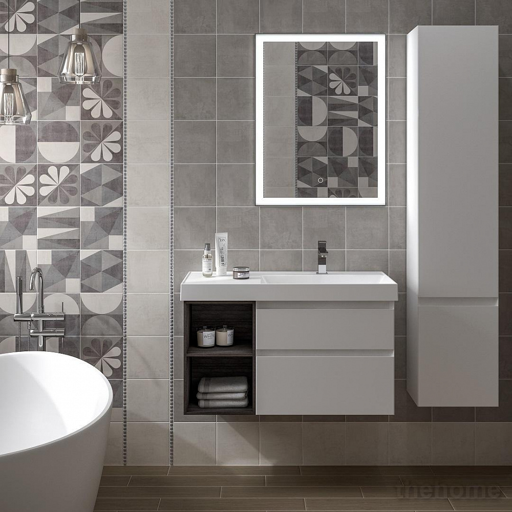 Шкаф-пенал Kerama Marazzi Cubo 35 см CU.165rh\WHT белый - 2