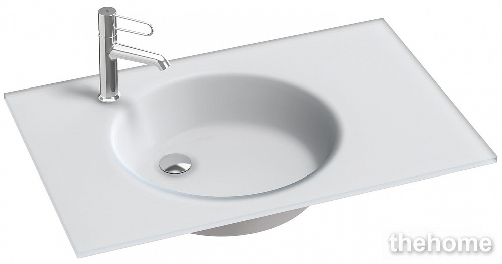 Стеклянная раковина Jacob Delafon Odeon Rive Gauche EB2564-DE1 100 см белая матовая - TheHome