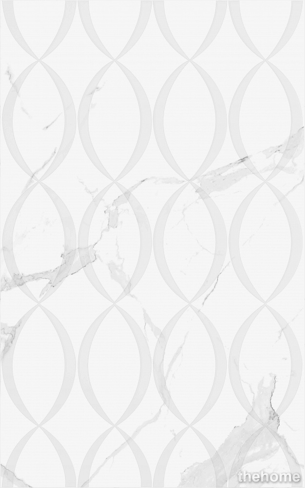 Плитка Scales белый 25х40 - TheHome