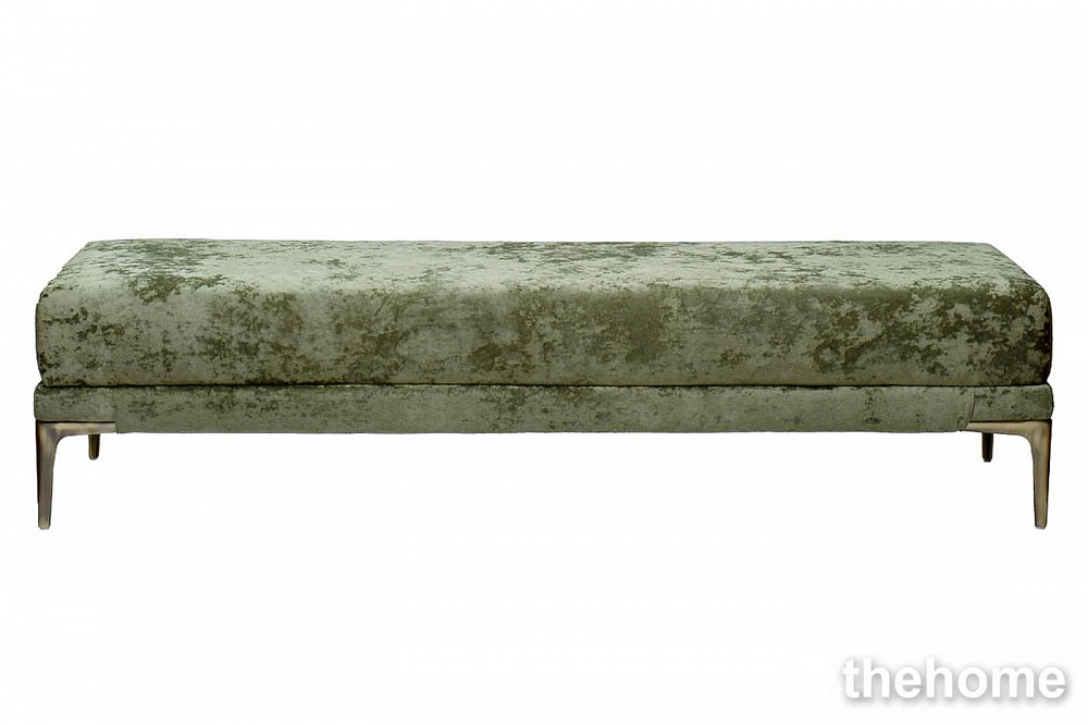 Банкетка Prima на метал опорах оливковый Cru35 40*160*40см Garda Decor - TheHome