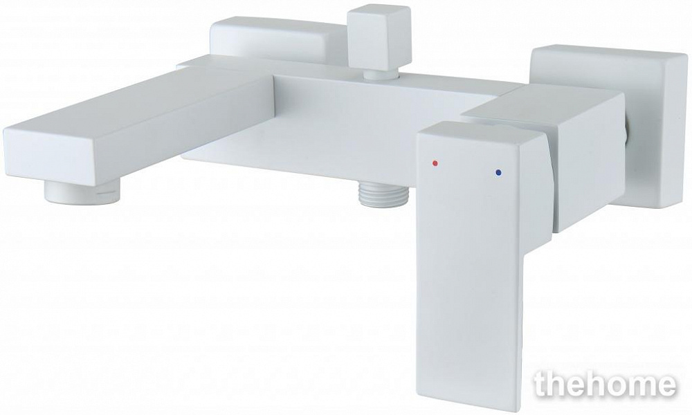 Смеситель Aquanet Blanco AF420-20W для ванны с душем, матовый белый - TheHome
