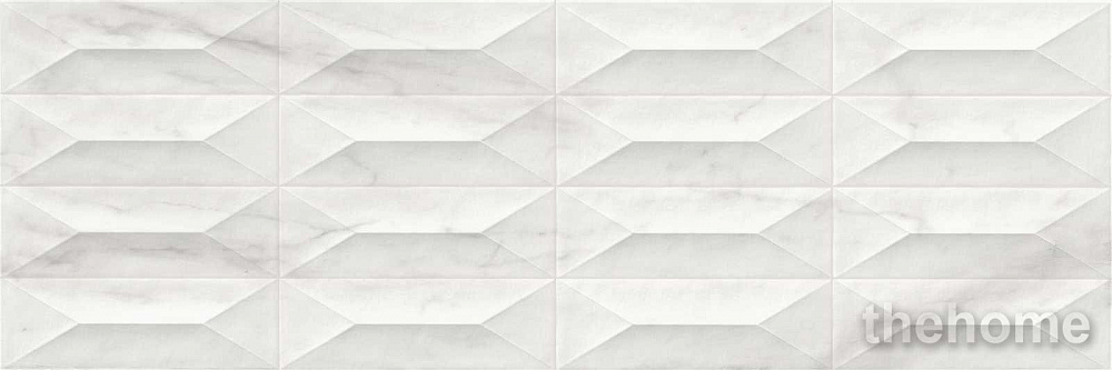 Плитка Marbleplay White Struttura Gem 3D Rett. 30х90 - TheHome