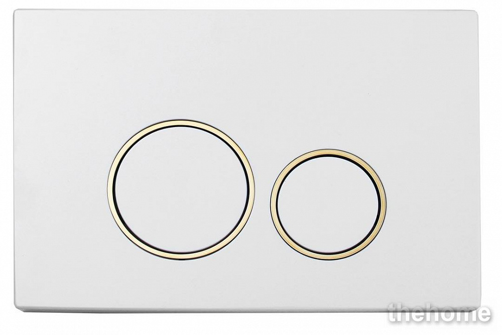 Клавиша смыва для инсталляции Boheme WHITE GOLD 660 круглая - TheHome