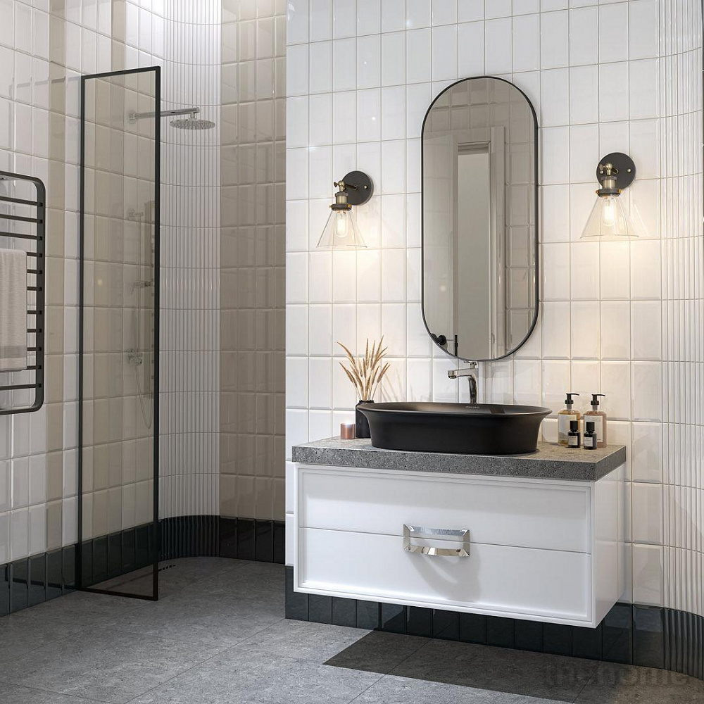Раковина 65 см Kerama Marazzi Canaletto CN.wb.65\BLK.M матовый черный - 2