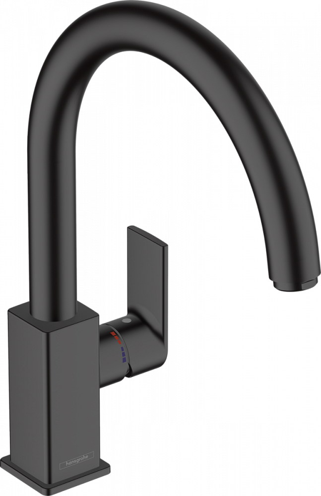 Смеситель Hansgrohe Vernis Shape для кухонной мойки 71871670 черный - TheHome