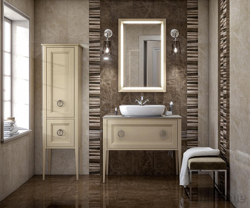 Шкаф-пенал Kerama Marazzi Plaza 46 см PL.C.175\CAP капучино - 2