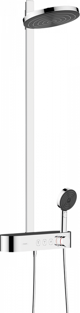 Душевая стойка Hansgrohe Pulsify Showerpipe 260 2jet 24240000 с термостатом, хром - TheHome