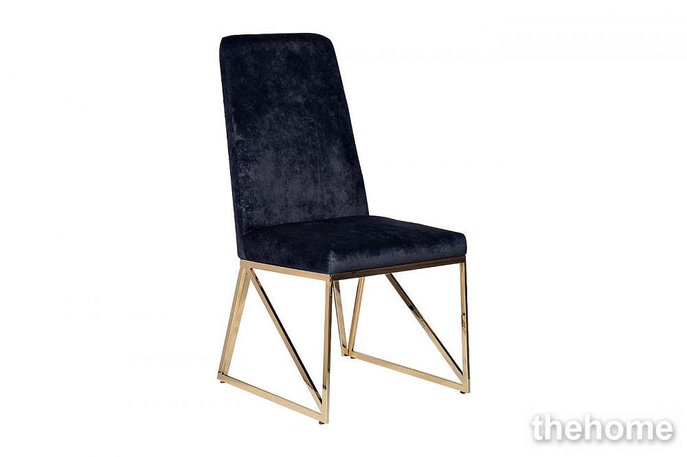 30C-DX-2014 BLU Стул велюр темно-синий/золото 49*65*99см Garda Decor - 2